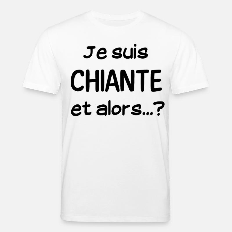 Je suis chiante - T-shirt bio CREATOR Stanley/Stella Unisexe - blanc