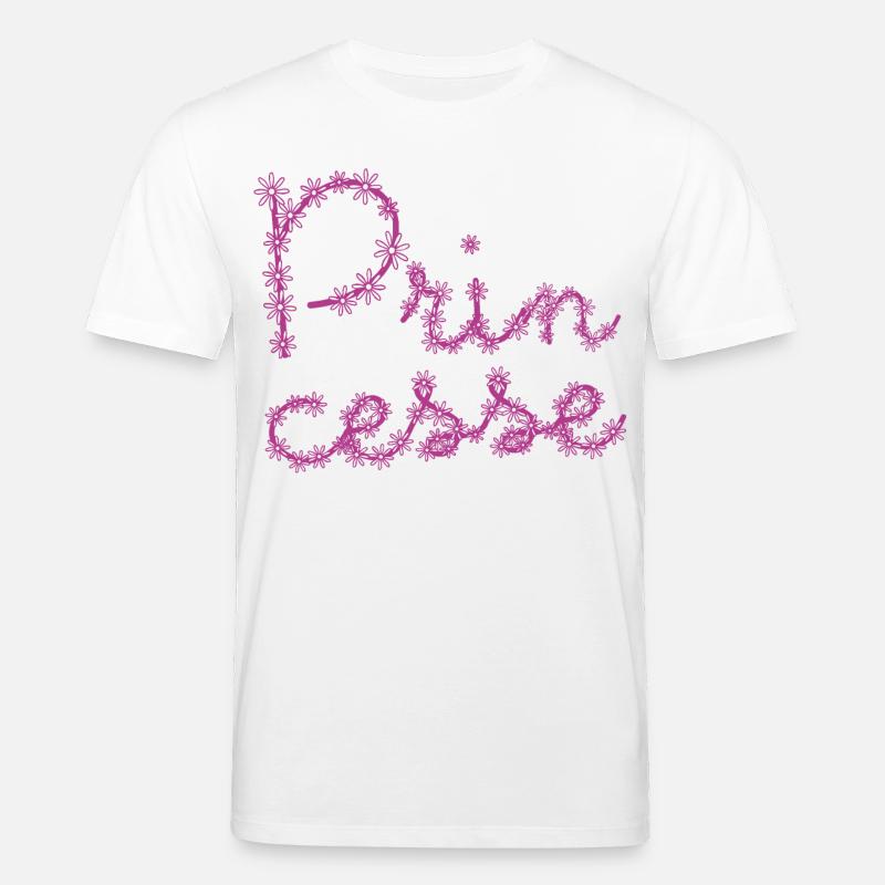 Princesse avec des fleurs ! ma princesse - T-shirt bio CREATOR Stanley/Stella Unisexe - blanc