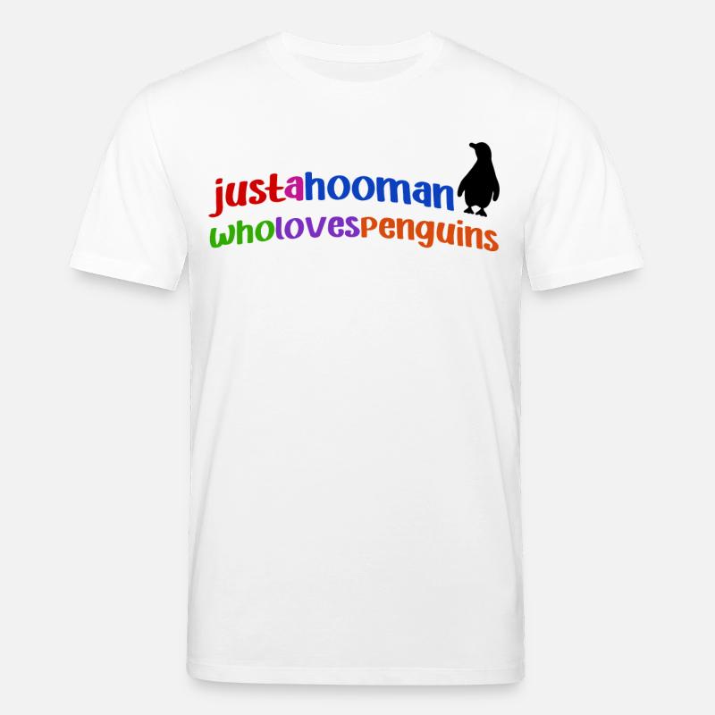 Pinguin Cool Statement Tier Südpol Vogel - Stanley/Stella Unisex Bio-T-Shirt CREATOR  - Weiß