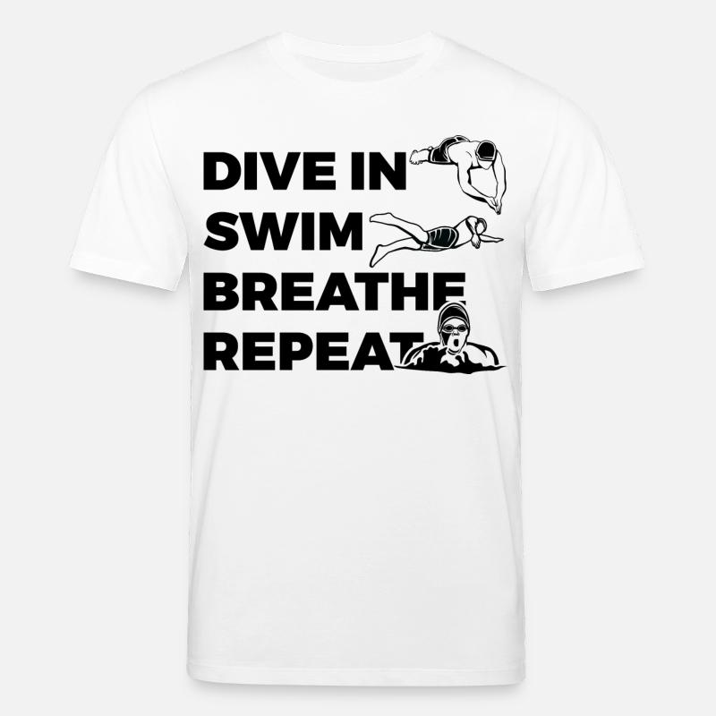 Schwimm Routine - Stanley/Stella Unisex Bio-T-Shirt CREATOR  - Weiß