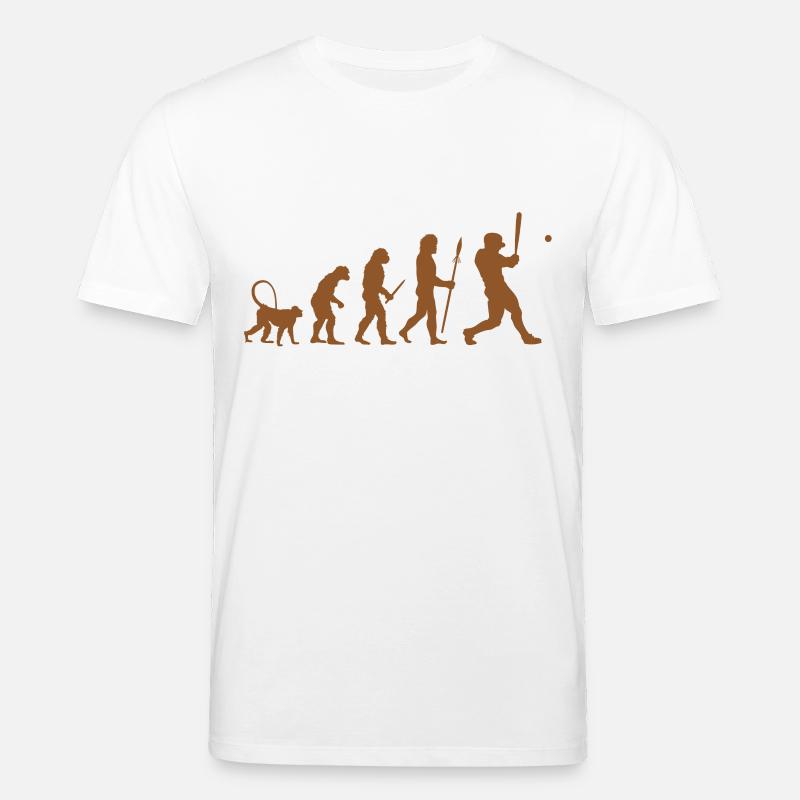 Baseball Evolution - Stanley/Stella Unisex Bio-T-Shirt CREATOR  - Weiß
