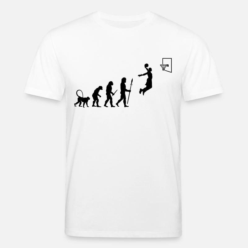 Basketball Evolution - Stanley/Stella Unisex Bio-T-Shirt CREATOR  - Weiß
