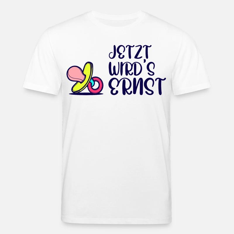 Elternschaft Eltern Geburt Statement Schwanger - Stanley/Stella Unisex Bio-T-Shirt CREATOR  - Weiß