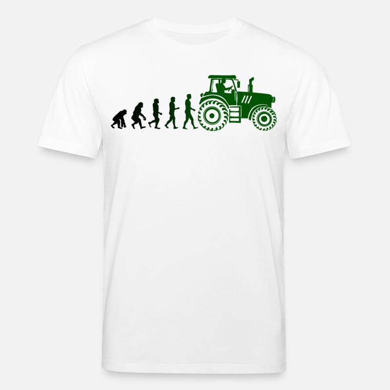 Véhicule utilitaire Farmer Evolution Véhicule Tracteur - T-shirt bio CREATOR Stanley/Stella Unisexe - blanc