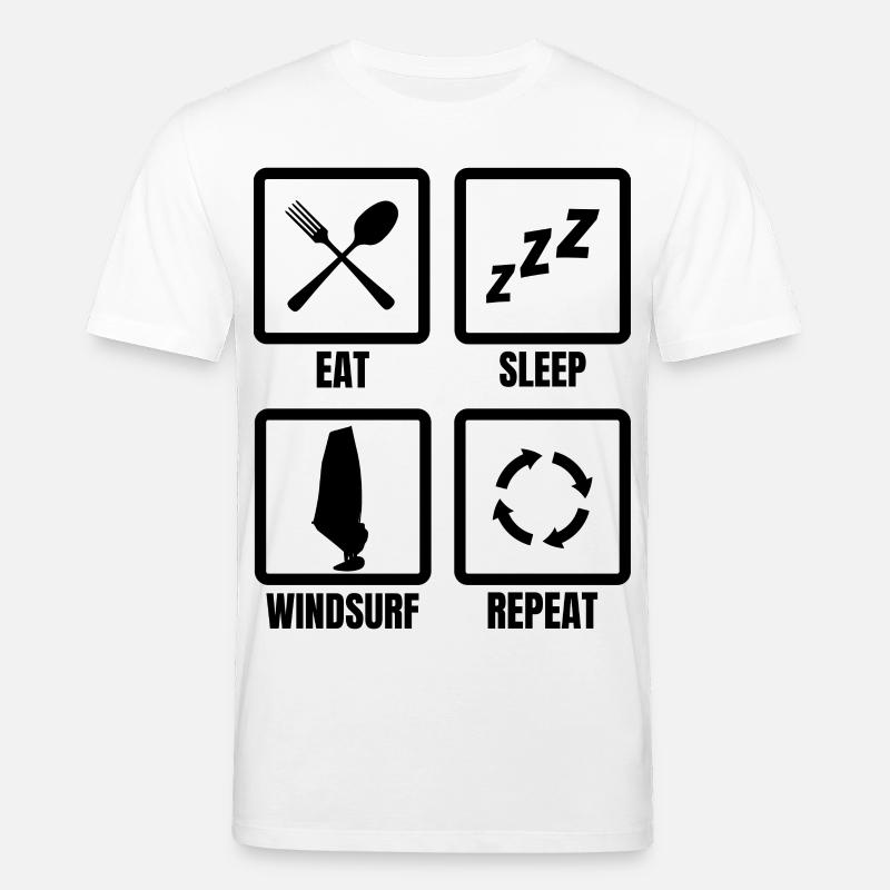 Windsurfer Routine - Stanley/Stella Unisex Bio-T-Shirt CREATOR  - Weiß