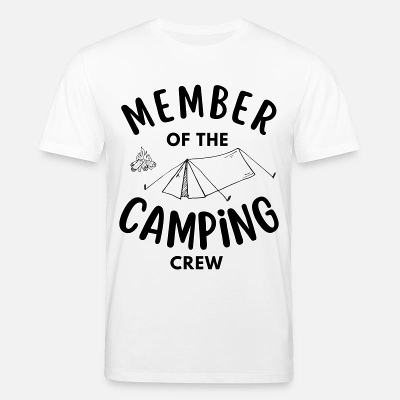 Mitglied der Camping Crew lustig - Stanley/Stella Unisex Bio-T-Shirt CREATOR  - Weiß