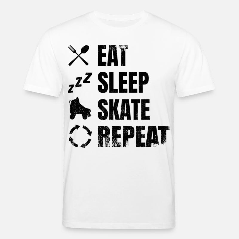Roller skating routine - Stanley/Stella CREATOR Unisex Organic T-Shirt - white