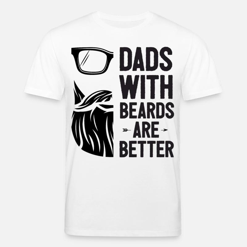 Väter mit Bärten sind besser - Stanley/Stella Unisex Bio-T-Shirt CREATOR  - Weiß
