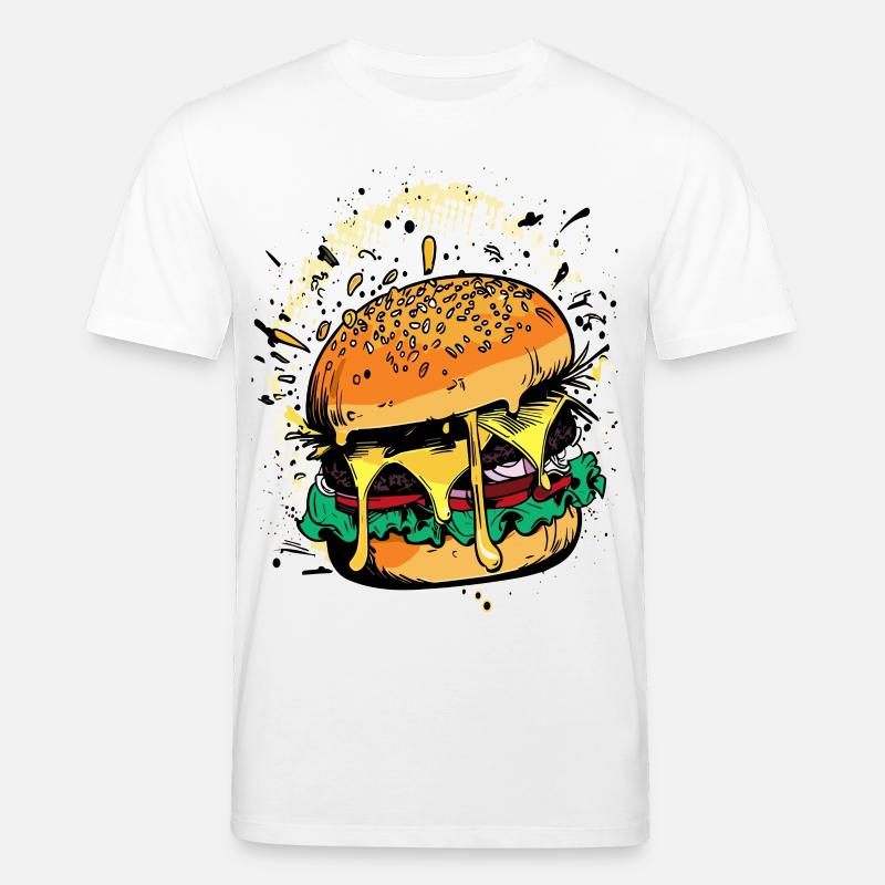 Cheeseburger Comic Burger - Stanley/Stella Unisex Bio-T-Shirt CREATOR  - Weiß