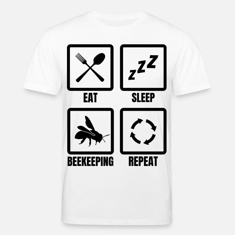 Bienenhalter Routine - Stanley/Stella Unisex Bio-T-Shirt CREATOR  - Weiß