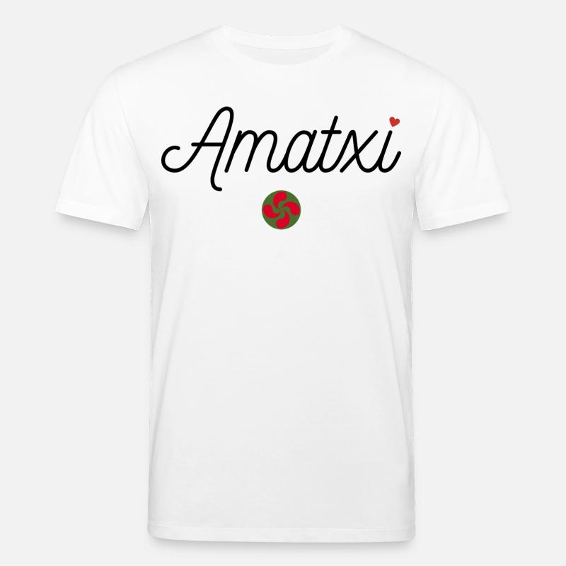 Amatxi et Lauburu. Mamie en Basque - T-shirt bio CREATOR Stanley/Stella Unisexe - blanc