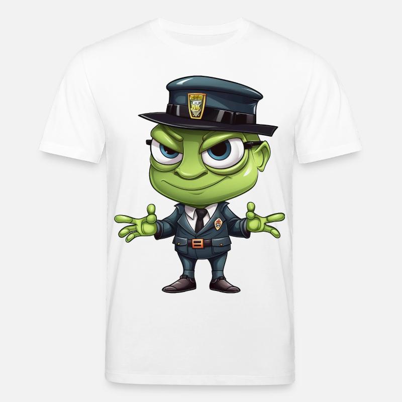 Grasshopper Polizei - Stanley/Stella Unisex Bio-T-Shirt CREATOR - Weiß