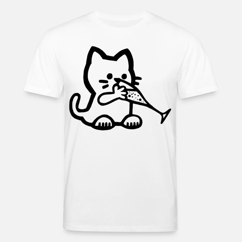 Das Kätzchen hat Durst - Stanley/Stella Unisex Bio-T-Shirt CREATOR  - Weiß