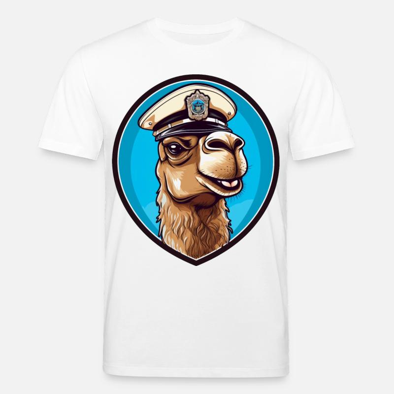 Kamel Polizei - Stanley/Stella Unisex Bio-T-Shirt CREATOR  - Weiß