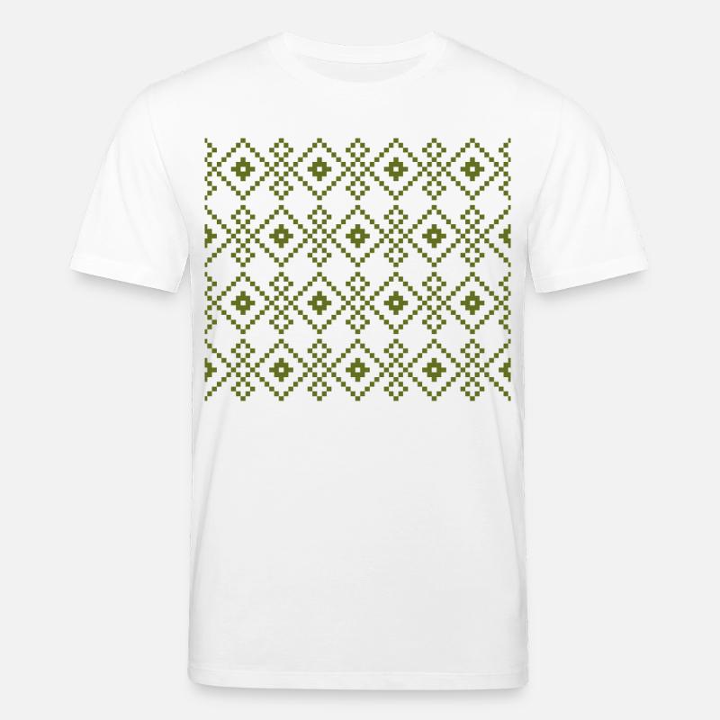 Weihnachtspullover (grün) - Stanley/Stella Unisex Bio-T-Shirt CREATOR  - Weiß