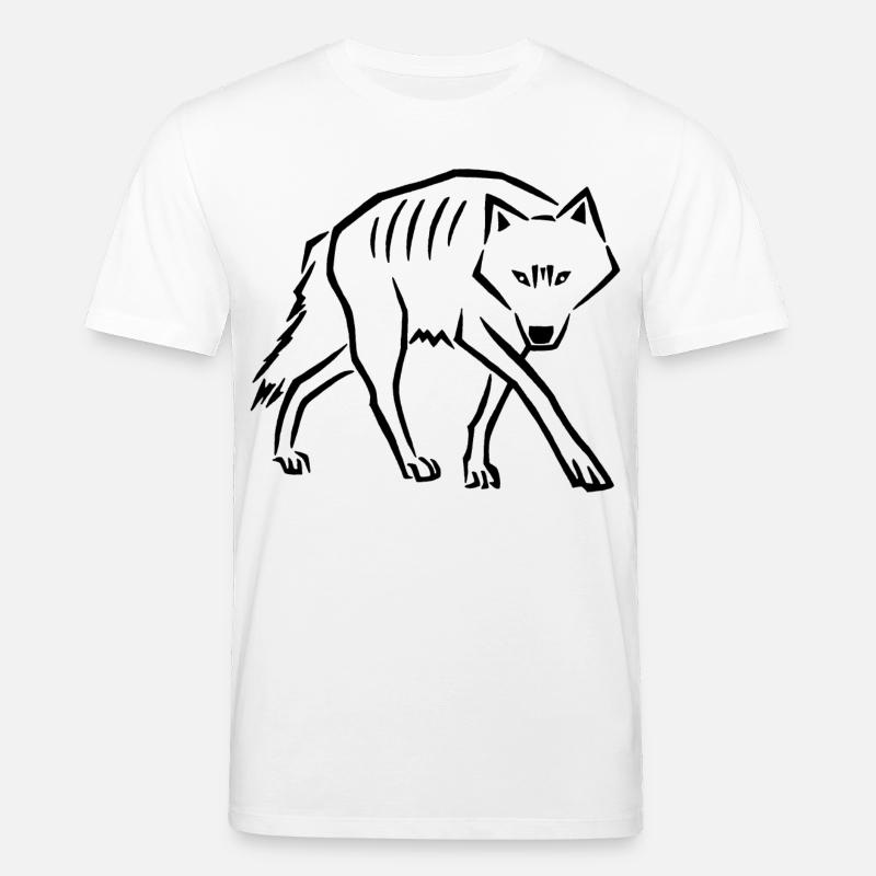 Wolfsschritte (Schwarz) - Stanley/Stella Unisex Bio-T-Shirt CREATOR  - Weiß
