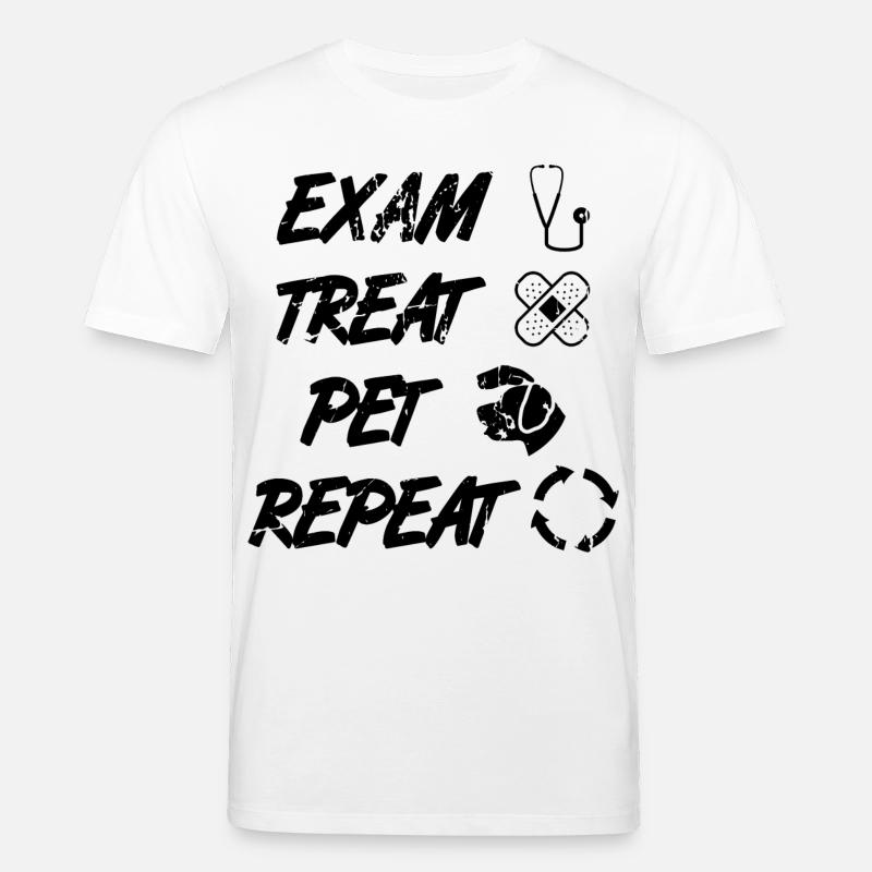 Tiermediziner Routine - Stanley/Stella Unisex Bio-T-Shirt CREATOR  - Weiß