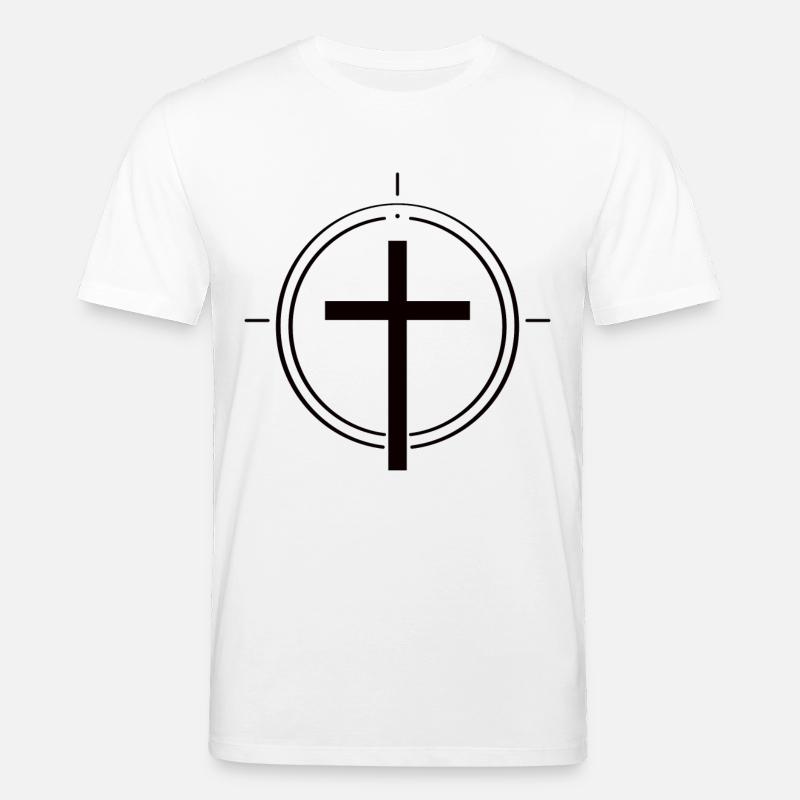 Simplement chrétien – Croix de la foi - T-shirt bio CREATOR Stanley/Stella Unisexe - blanc
