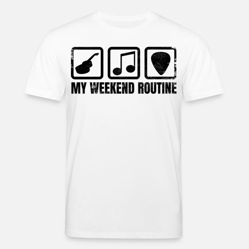 Ma routine du week-end - T-shirt bio CREATOR Stanley/Stella Unisexe - blanc