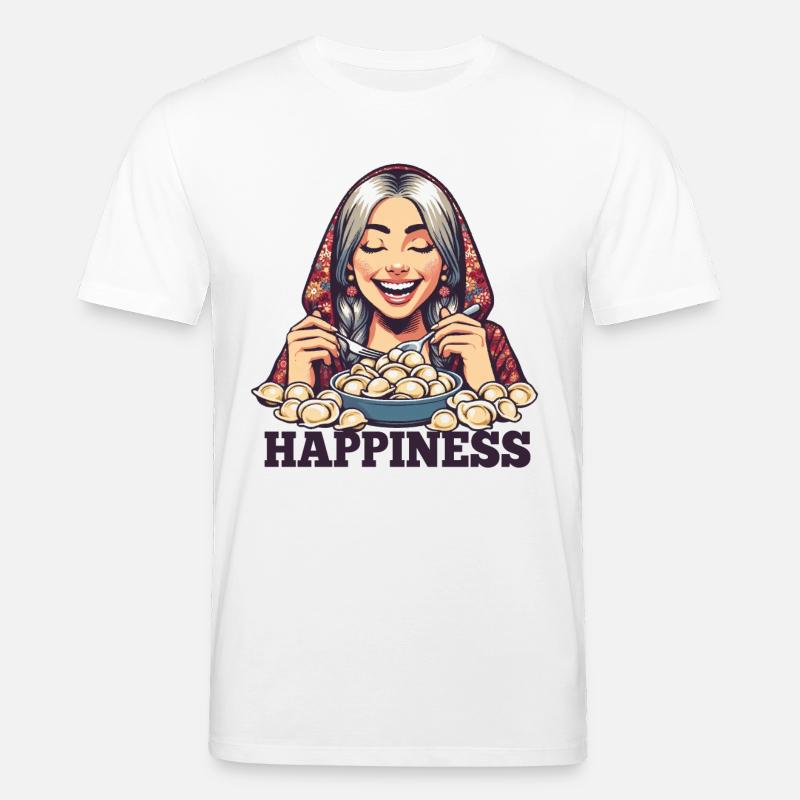Pelmeni Glück Geschenk - Stanley/Stella Unisex Bio-T-Shirt CREATOR  - Weiß