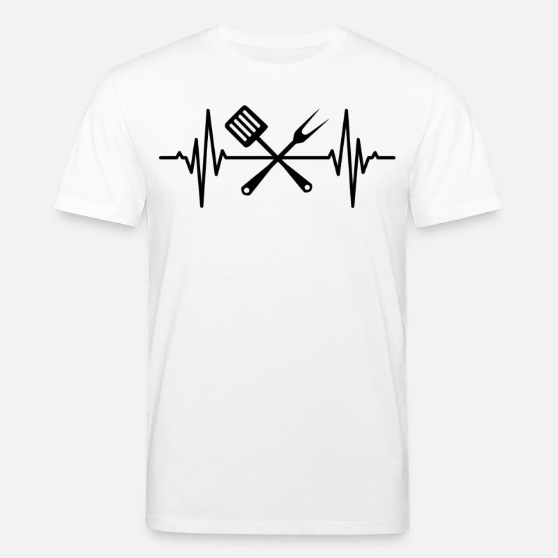 Kochlöffel Herzlinie - Stanley/Stella Unisex Bio-T-Shirt CREATOR  - Weiß