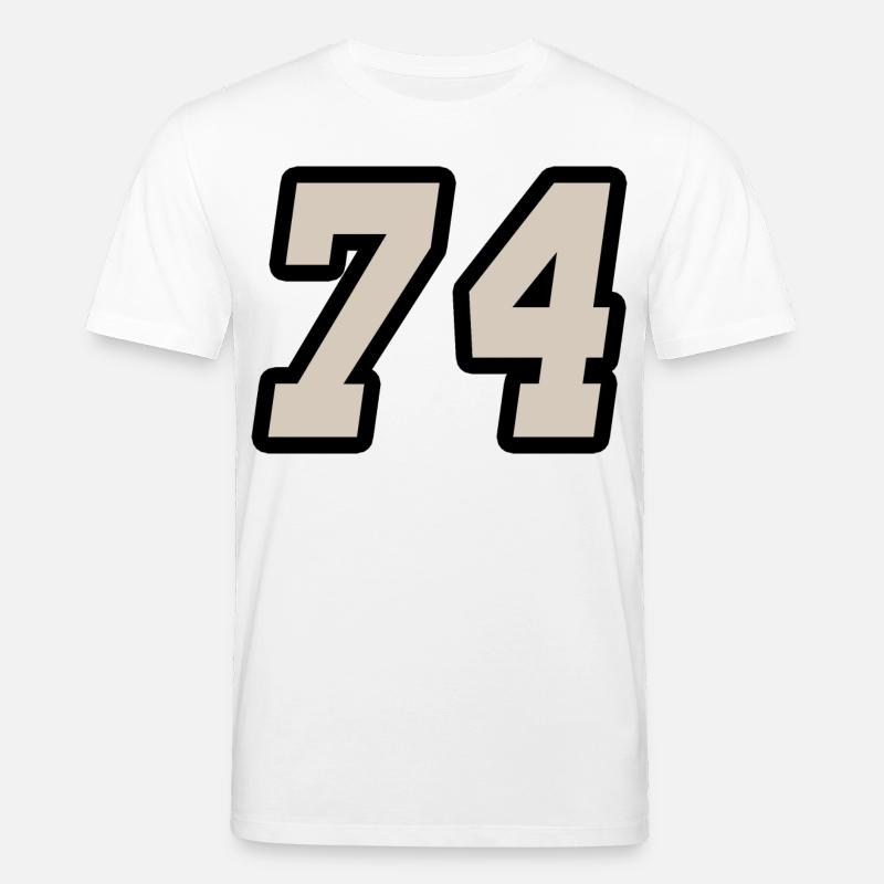 Nummer vierundsiebzig 74 - Stanley/Stella Unisex Bio-T-Shirt CREATOR  - Weiß
