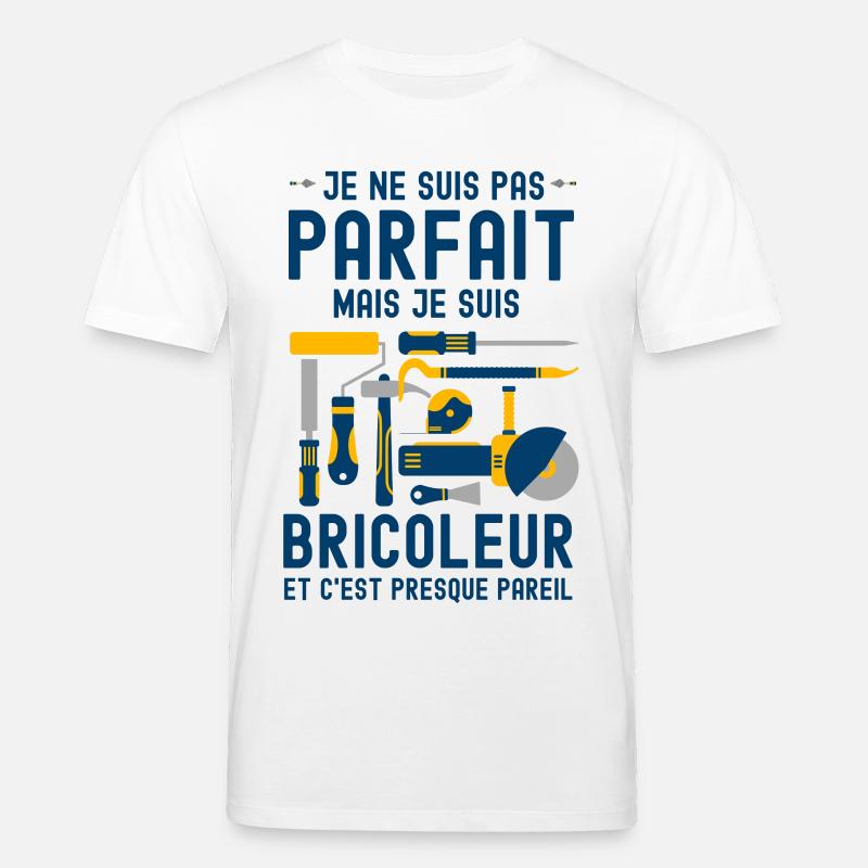 Pas parfait mais bricoleur 4 - T-shirt bio CREATOR Stanley/Stella Unisexe - blanc
