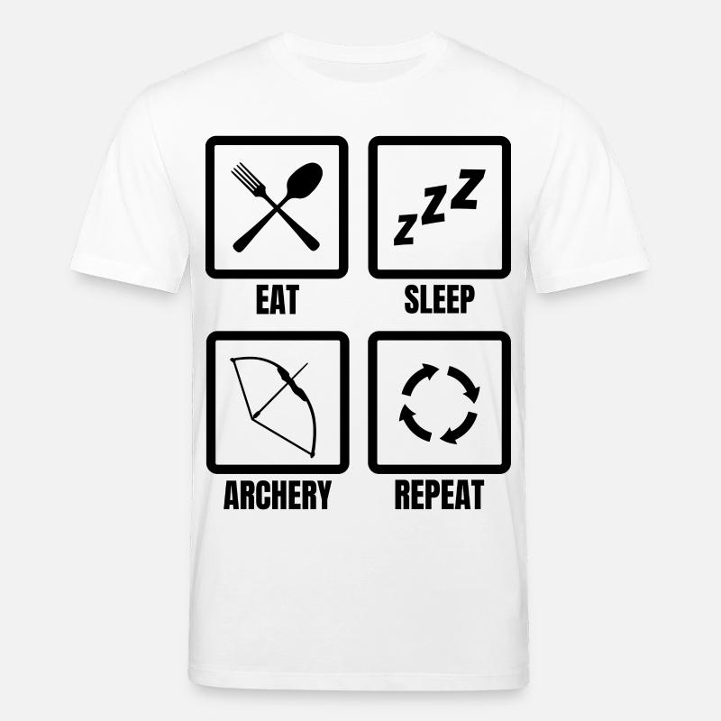 Routine de l’archer - T-shirt bio CREATOR Stanley/Stella Unisexe - blanc