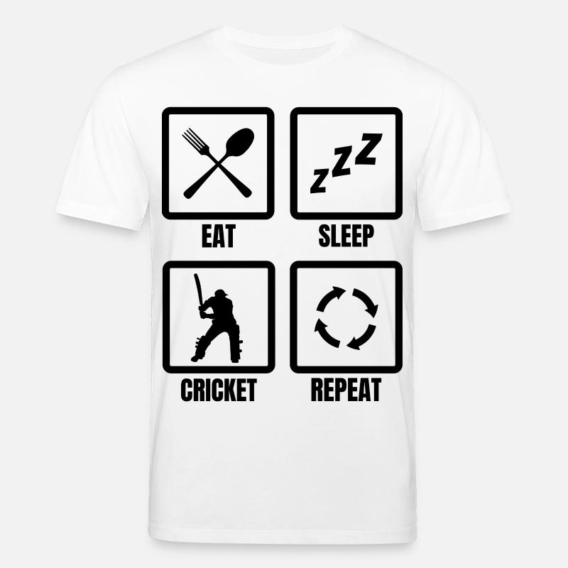 Kricket Routine - Stanley/Stella Unisex Bio-T-Shirt CREATOR  - Weiß
