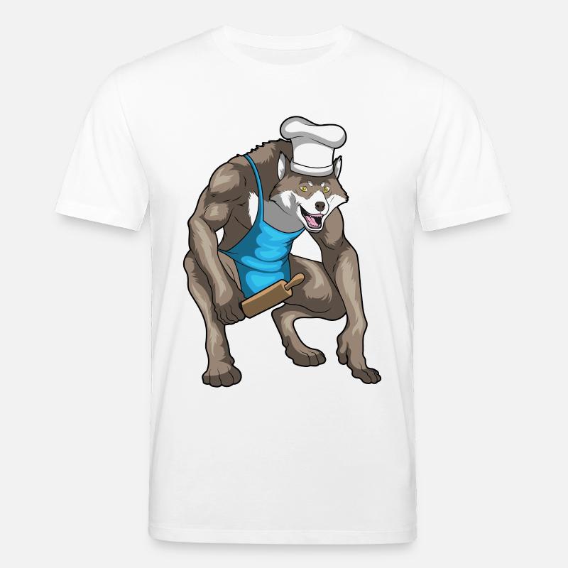 Werwolf Halloween Bäcker - Stanley/Stella Unisex Bio-T-Shirt CREATOR  - Weiß