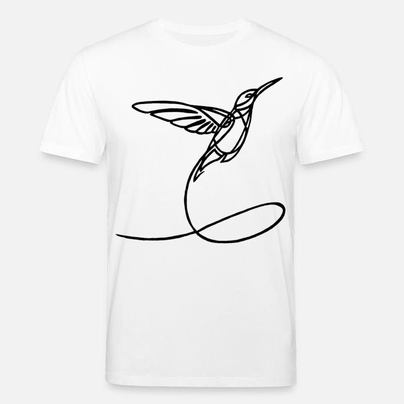 Schwarzer seltsamer Vogel - Stanley/Stella Unisex Bio-T-Shirt CREATOR  - Weiß