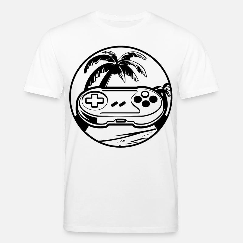 Gamepad - Stanley/Stella Unisex Bio-T-Shirt CREATOR  - Weiß