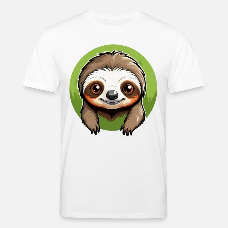 Lazy Tree Sloth - Stanley/Stella Unisex Bio-T-Shirt CREATOR  - Weiß