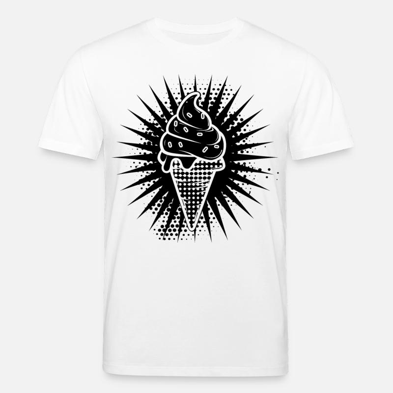 Eiscreme Tüte - Stanley/Stella Unisex Bio-T-Shirt CREATOR  - Weiß