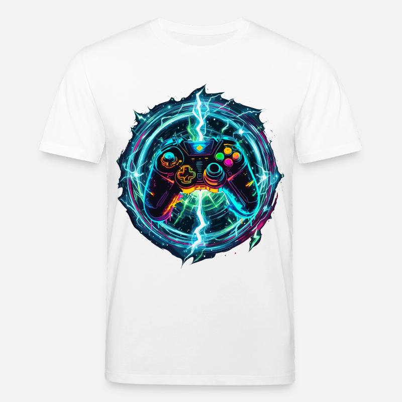 Galaktischer Gaming Controller - Stanley/Stella Unisex Bio-T-Shirt CREATOR  - Weiß