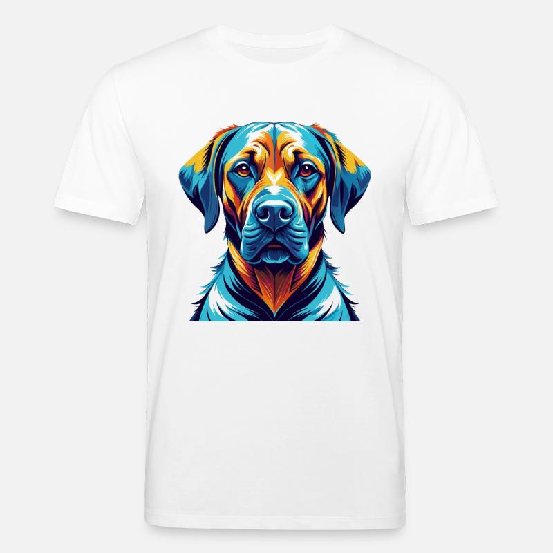 Rhodesian Ridgeback Hunderasse Karikatur Kawaii - Stanley/Stella Unisex Bio-T-Shirt CREATOR - Weiß