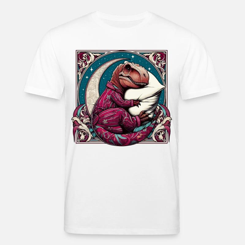 T-Rex Sleeping Hobby Cadeau - T-shirt bio CREATOR Stanley/Stella Unisexe - blanc