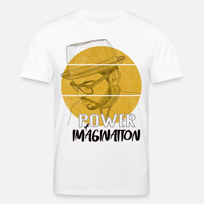 Power Imagination – Design de déclaration créative - T-shirt bio CREATOR Stanley/Stella Unisexe - blanc