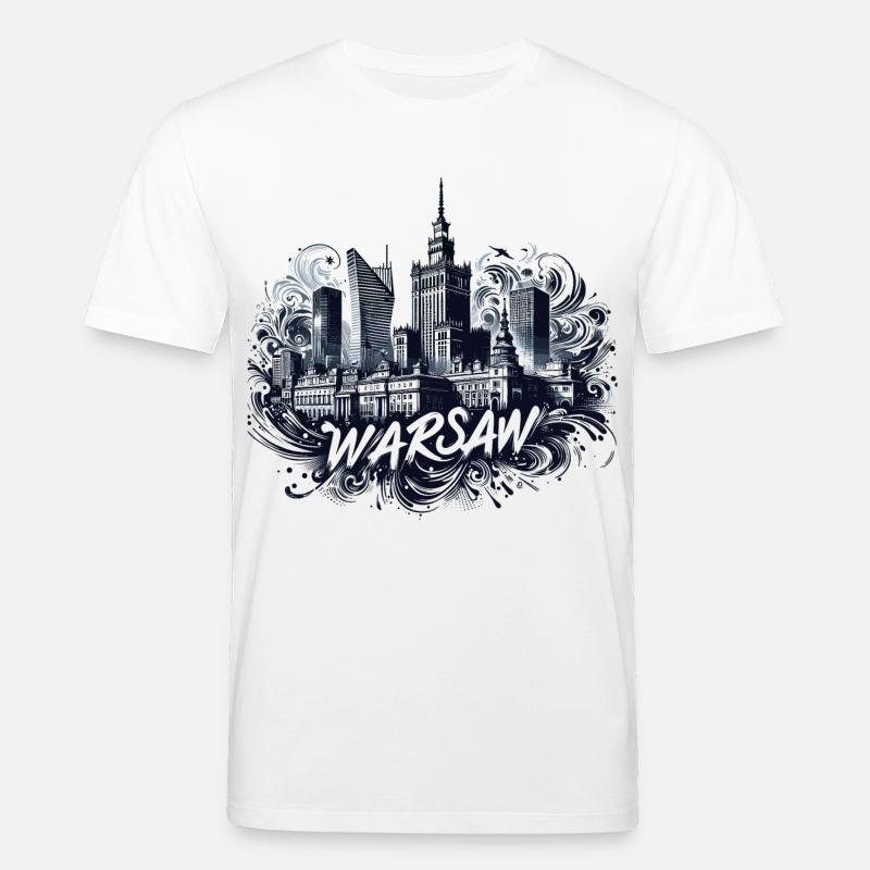 Varsovie Capitale Pologne Cadeau - T-shirt bio CREATOR Stanley/Stella Unisexe - blanc