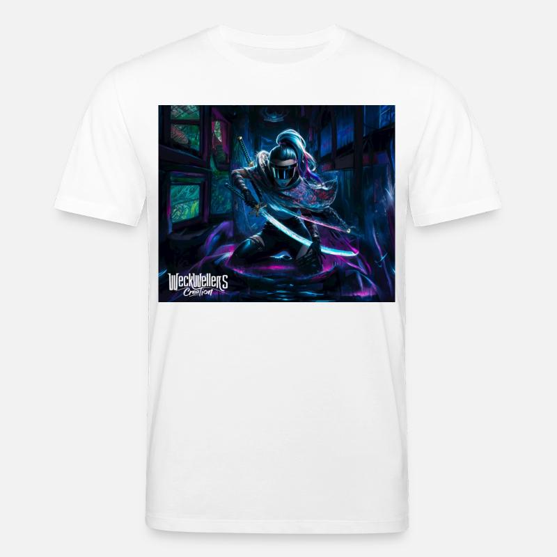 graffiti anime samurai - Stanley/Stella Unisex Bio-T-Shirt CREATOR  - Weiß