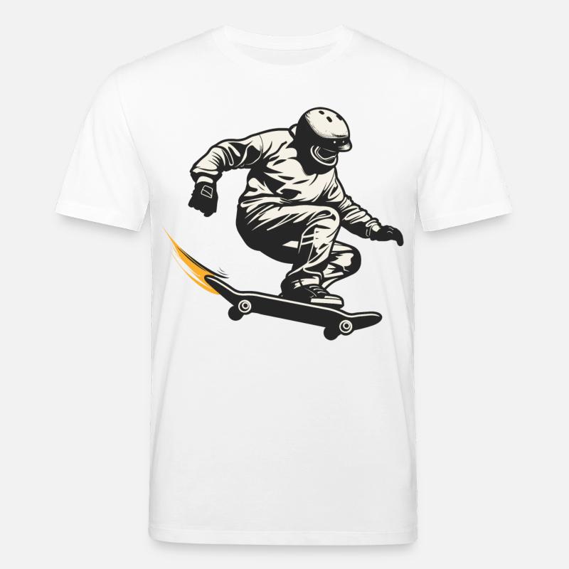 Skateboarder - Stanley/Stella Unisex Bio-T-Shirt CREATOR  - Weiß
