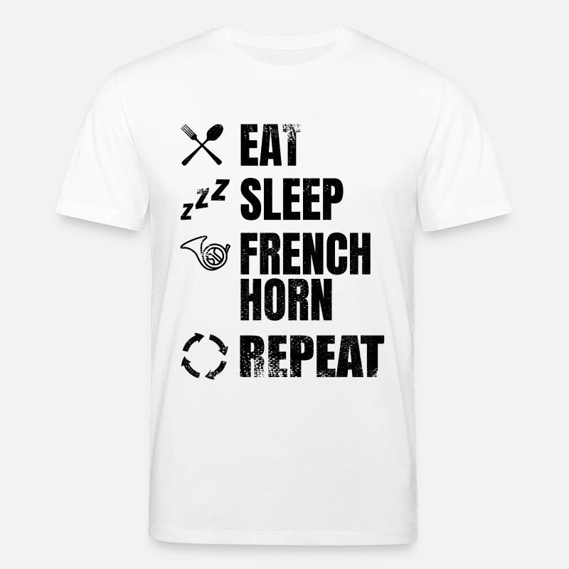 Routine du corniste - T-shirt bio CREATOR Stanley/Stella Unisexe - blanc