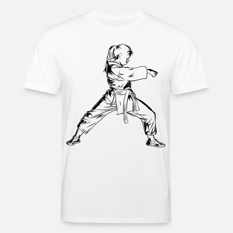 Karate Mädchen - Stanley/Stella Unisex Bio-T-Shirt CREATOR  - Weiß