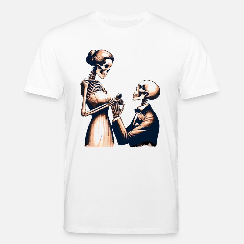 Conception de parodie de squelette de mariage - T-shirt bio CREATOR Stanley/Stella Unisexe - blanc