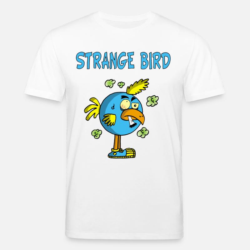 Seltsamer blauer Vogel - Stanley/Stella Unisex Bio-T-Shirt CREATOR  - Weiß