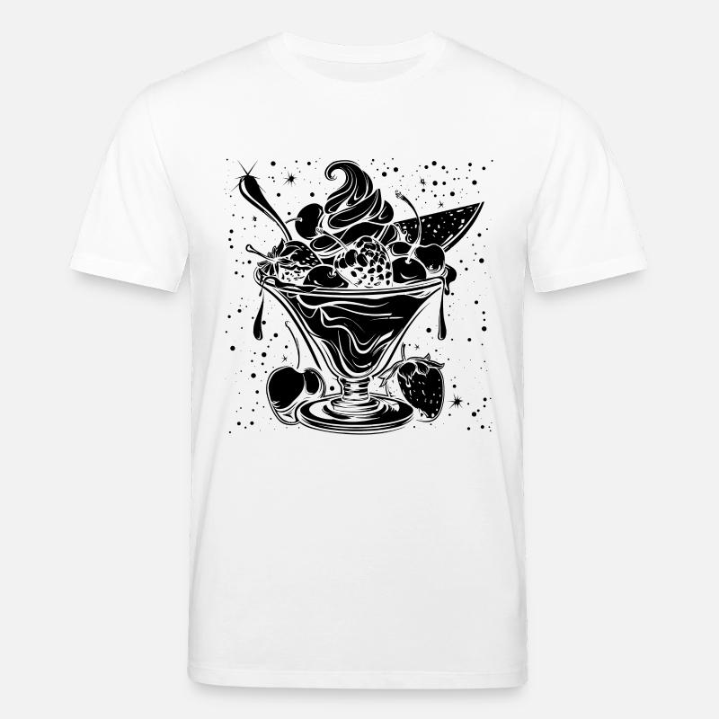 Eiscreme Eisbecher - Stanley/Stella Unisex Bio-T-Shirt CREATOR  - Weiß