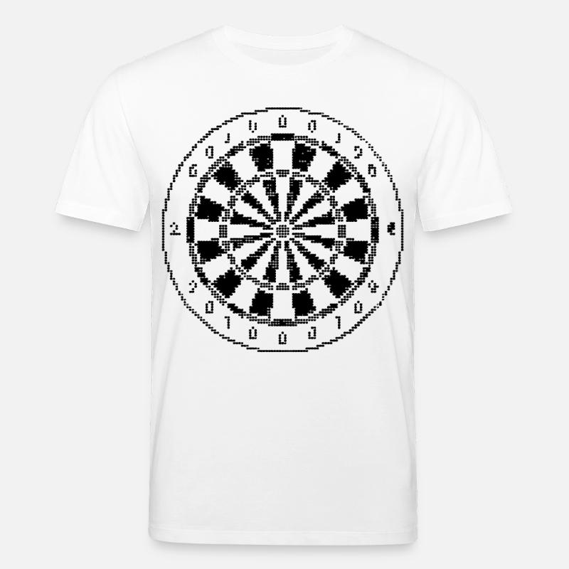 Dartscheibe Pixel Grafik - Stanley/Stella Unisex Bio-T-Shirt CREATOR  - Weiß