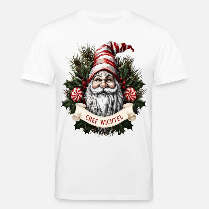 Chef Wichtel Weihnachtsgnom - Stanley/Stella Unisex Bio-T-Shirt CREATOR  - Weiß