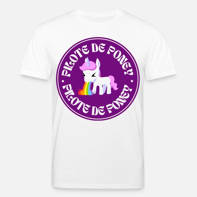 Pony-Pilot - Stanley/Stella Unisex Bio-T-Shirt CREATOR  - Weiß