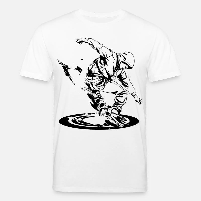 Breakdancer Zeichnung - Stanley/Stella Unisex Bio-T-Shirt CREATOR  - Weiß